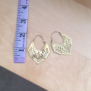Gold Moroccan style earrings